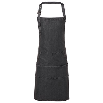 JEANS STITCH BIB APRON