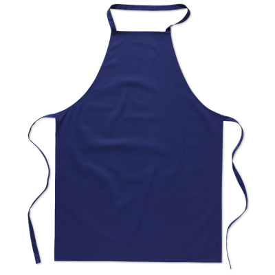 KITCHEN APRON in Cotton in Blue