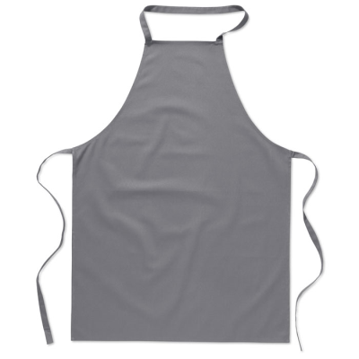 KITCHEN APRON in Cotton in Grey