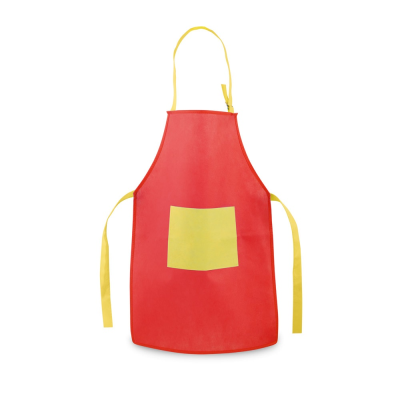 LAVENDER CHILDRENS NON-WOVEN APRON in Red