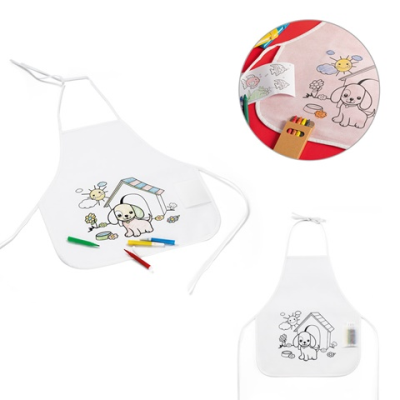 NILO CHILDRENS APRON FOR COLOURING in Non-Woven