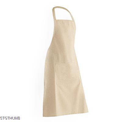 OLIVER APRON in 100% Organic Cotton with Front Pocket