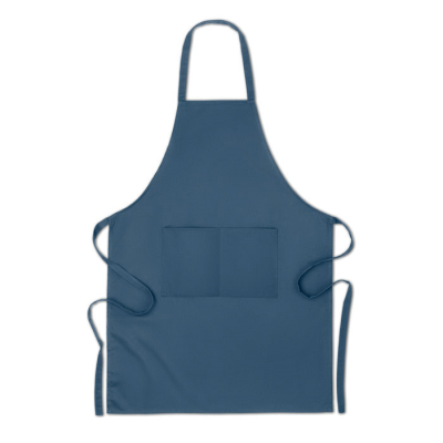 ORGANIC COTTON APRON 200 GR & M² in Blue