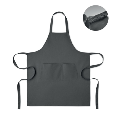 ORGANIC COTTON APRON 240 GR & M² in Grey