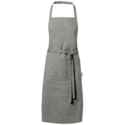 PHEEBS 200 G & M² RECYCLED COTTON APRON in Heather Black