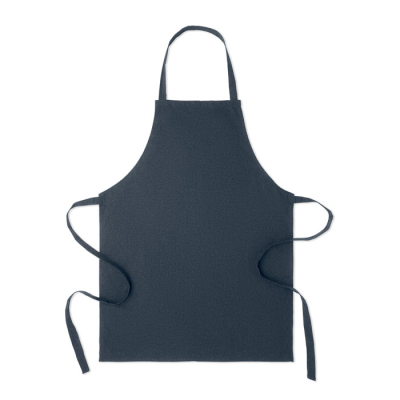 RECYCLED COTTON APRON in Blue