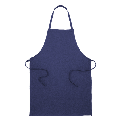 RECYCLED COTTON APRON in Dark Blue