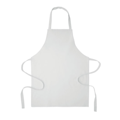 RECYCLED COTTON APRON in White