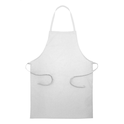 RECYCLED COTTON APRON in White