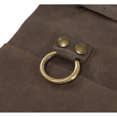 SPLIT LEATHER APRON in Brown