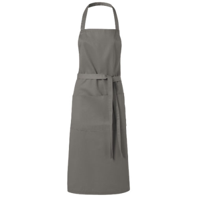 VIERA APRON with 2 Pockets in Pale Grey