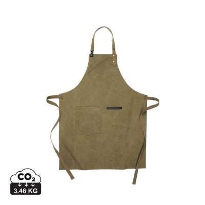 VINGA TOME GRS RECYCLED CANVAS APRON in Green