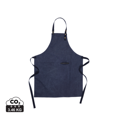 VINGA TOME GRS RECYCLED CANVAS APRON in Navy