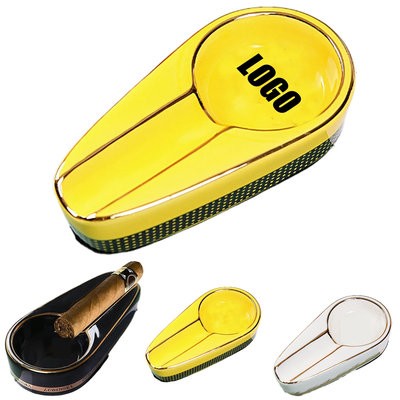 CERAMIC PORTABLE CIGAR ASH TRAY ACCESSORIES