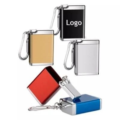 KEYRING CHAIN METAL PORTABLE ASH TRAY