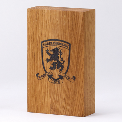 12,5CM x 7,5CM x 3,5CM BEECH WOOD RECTANGULAR AWARD