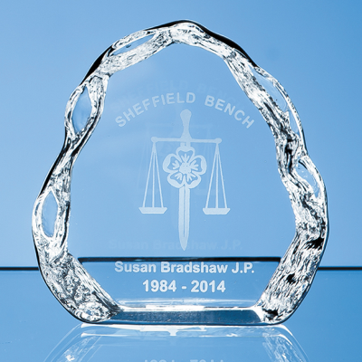 12CM OPTICAL CRYSTAL VERTICAL ICE CUBE BLOCK