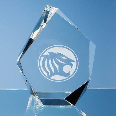 13CM OPTICAL CRYSTAL FACET ICEBERG AWARD