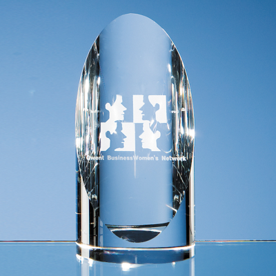 14CM OPTICAL CRYSTAL CYLINDER AWARD