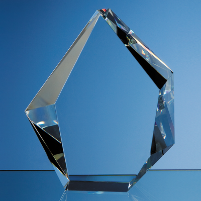 17CM OPTICAL CRYSTAL FACET ICEBERG AWARD