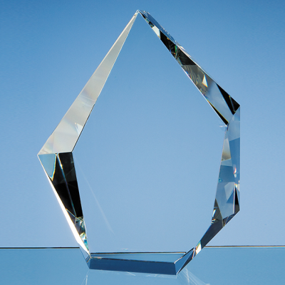 20CM OPTICAL CRYSTAL FACET ICEBERG AWARD