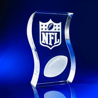 AMERICAN FOOTBALL & SPORTS CRYSTAL GLASS AWARD, TROPHY & GIFT IDEA