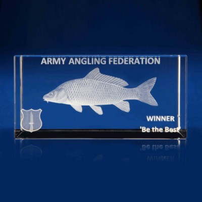ANGLING & FISHING CRYSTAL GLASS TROPHY AWARDS