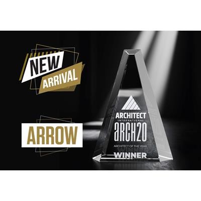 ARROW CRYSTAL GLASS TROPHY AWARD OR AWARD