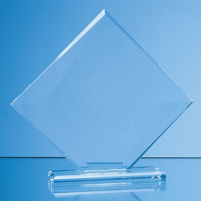CLEAR TRANSPARENT GLASS VISION DIAMOND AWARD in a Gift Box