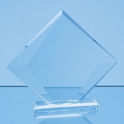 CLEAR TRANSPARENT GLASS VISION DIAMOND AWARD in a Gift Box