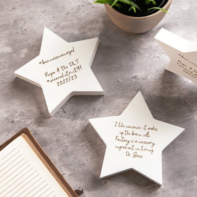 CORPORATE GIFT WOOD STAR