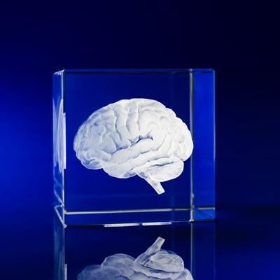 CRYSTAL GLASS HEALTHCARE PAPERWEIGHT OR AWARD