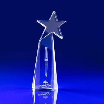 CRYSTAL GLASS STAR AWARD OR TROPHY