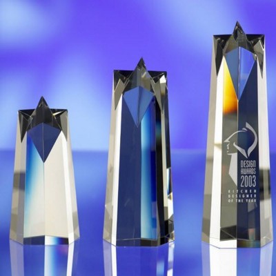 CRYSTAL SUPER STAR AWARD TROPHY