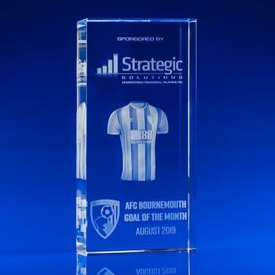 FOOTBALL CRYSTAL GLASS THEMED GIFT IDEA - PROMOTIONAL CORPORATE GIFT
