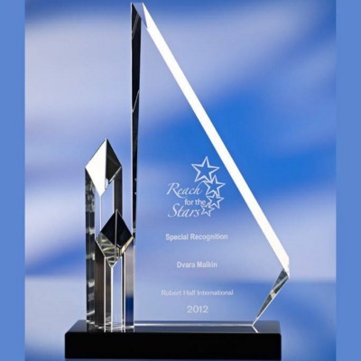 GLASS AWARD TROPHY