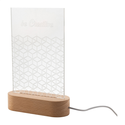 LED LIGHT TROPHY AWARD, RECTANGULAR in Clear Transparent - PROMOTIONAL CORPORATE GIFT