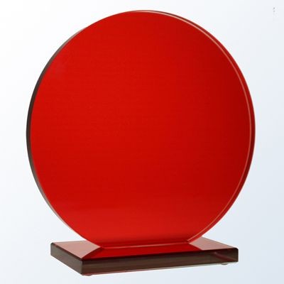RED HONORARY CIRCLE GLASS AWARD
