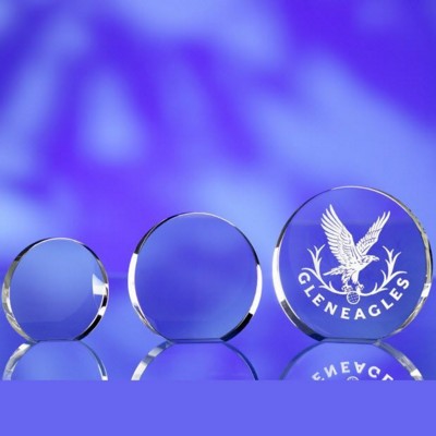 ROUND GLASS AWARD TROPHY