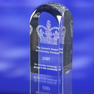 TOWER GLASS AWARD TROPHY