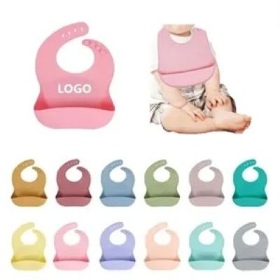 ADJUSTABLE SILICONE BABY BIBS