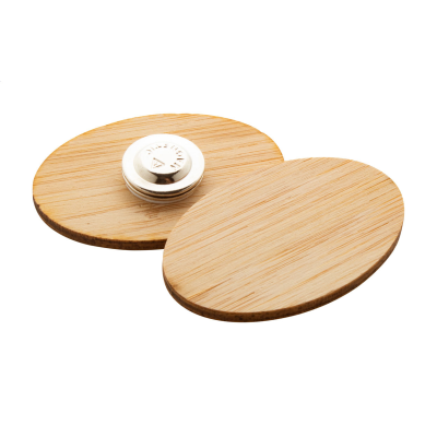 BAMBOO BADGE in Natural