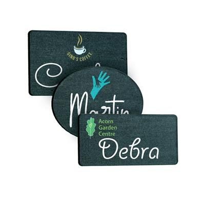 BAMBOO BLACKBOARD REUSABLE NAME BADGE