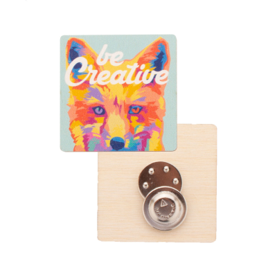 CUSTOM MAGNETIC BADGE in Natural