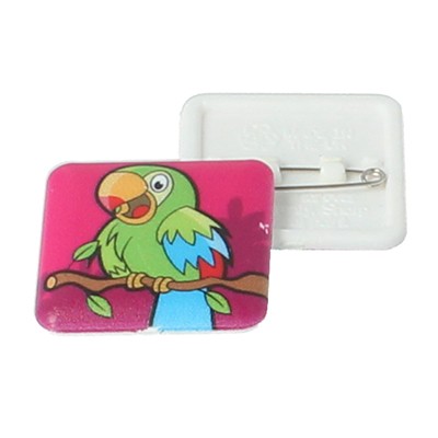 DOME BASED BADGE 25MM SQUARE