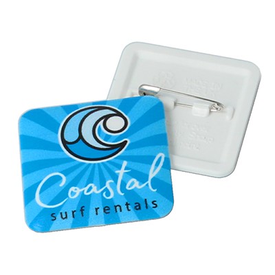 DOME BASED BADGE 37MM SQUARE