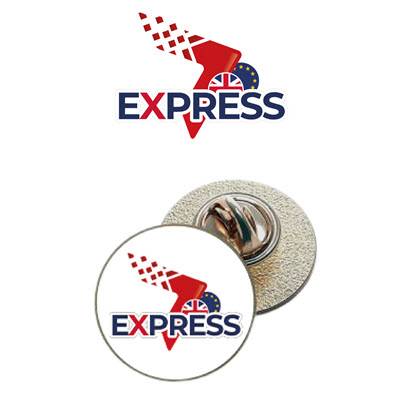 EXPRESS EPOXY PIN BADGE