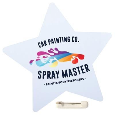 FLEXIBLE PLASTIC SHAPE BADGE