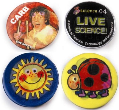 LENTICULAR LAPEL PIN BADGE