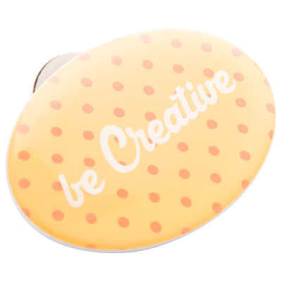 MAGNETIC BADGE in White